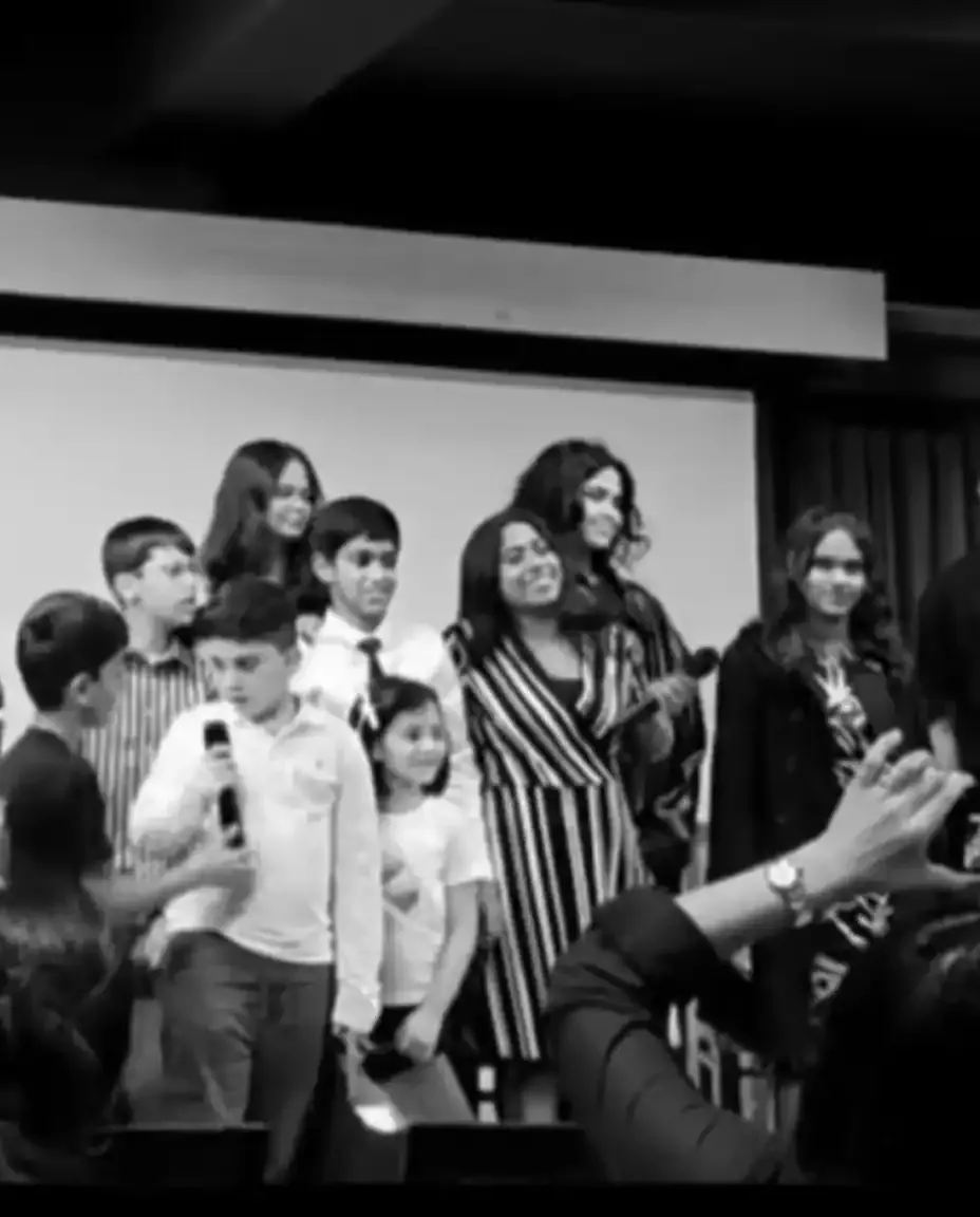 CforChords students together on stage at the end of a showcase