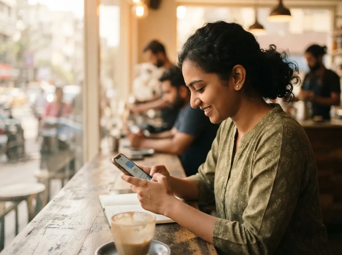 A parent sending a WhatsApp message to book lessons